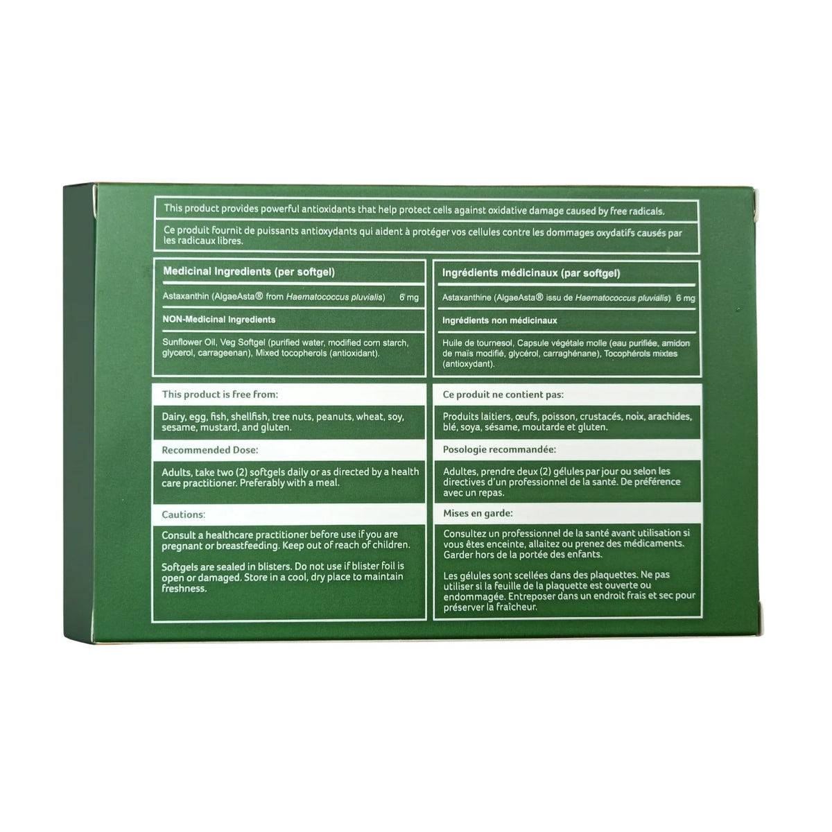 ASTADAILY Astaxanthin Pure Vegan (6 mg)
