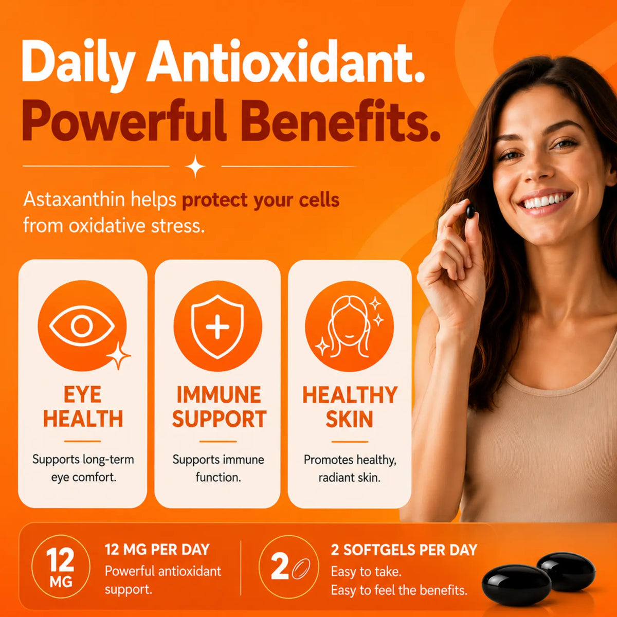 ASTADAILY Astaxanthin Pure Vegan (6 mg)