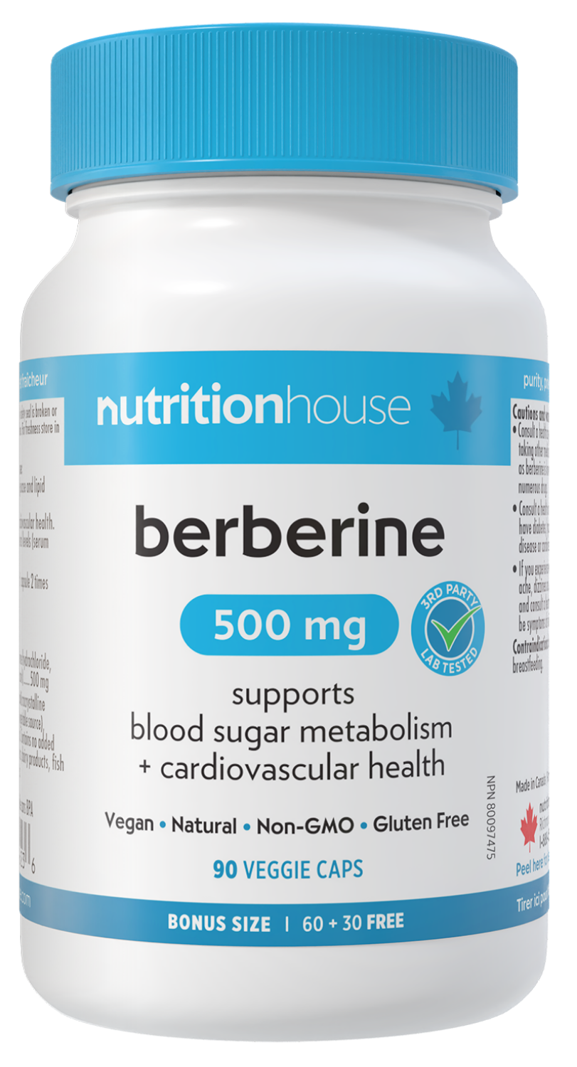 NUTRITION HOUSE Berberine (500 mg - Bonus 90 Veggie Caps)