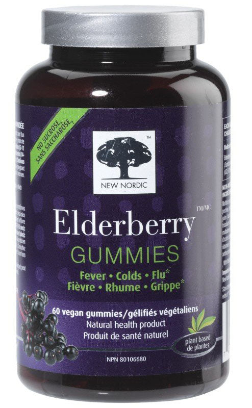 NEW NORDIC Elderberry Gummies 60 Gummies
