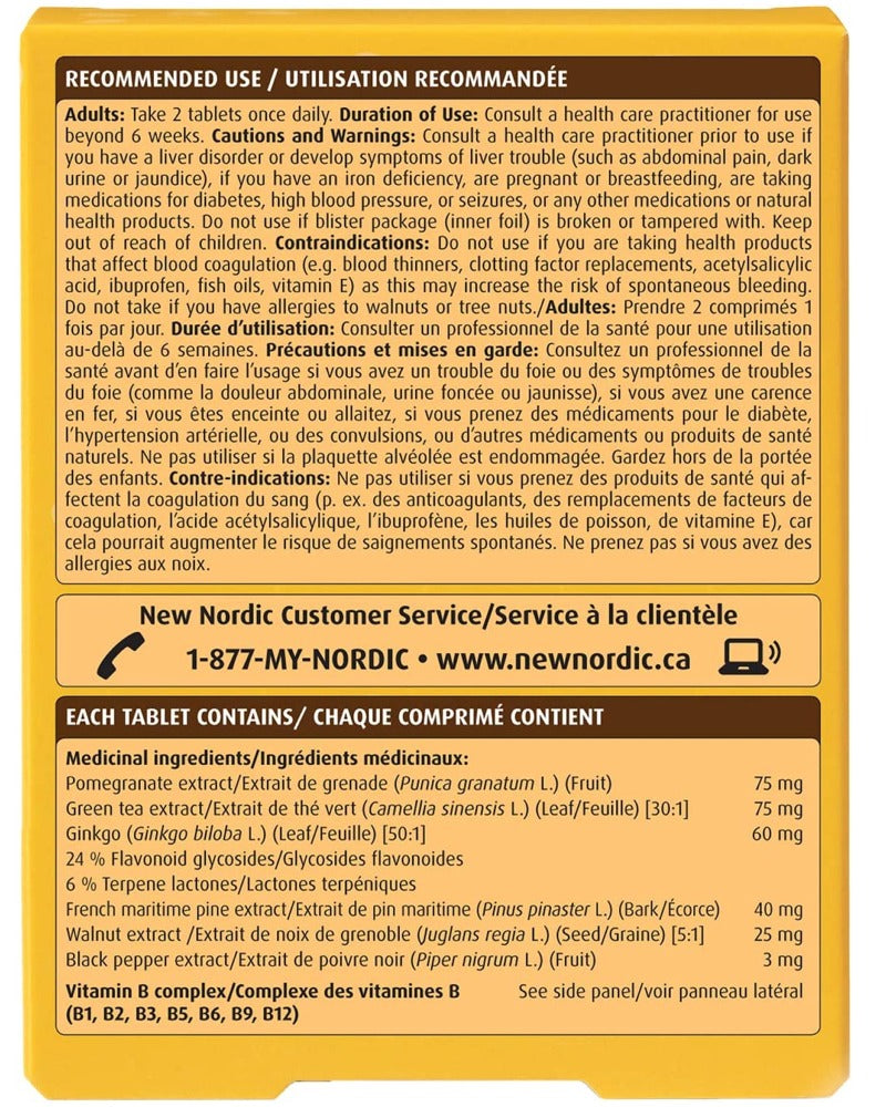 NEW NORDIC Clear Brain 60 tablets