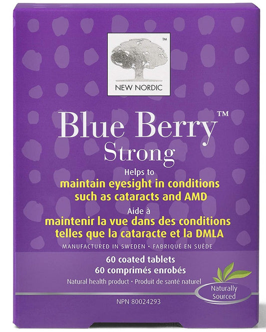 NEW NORDIC Blue Berry Strong 60 tablets