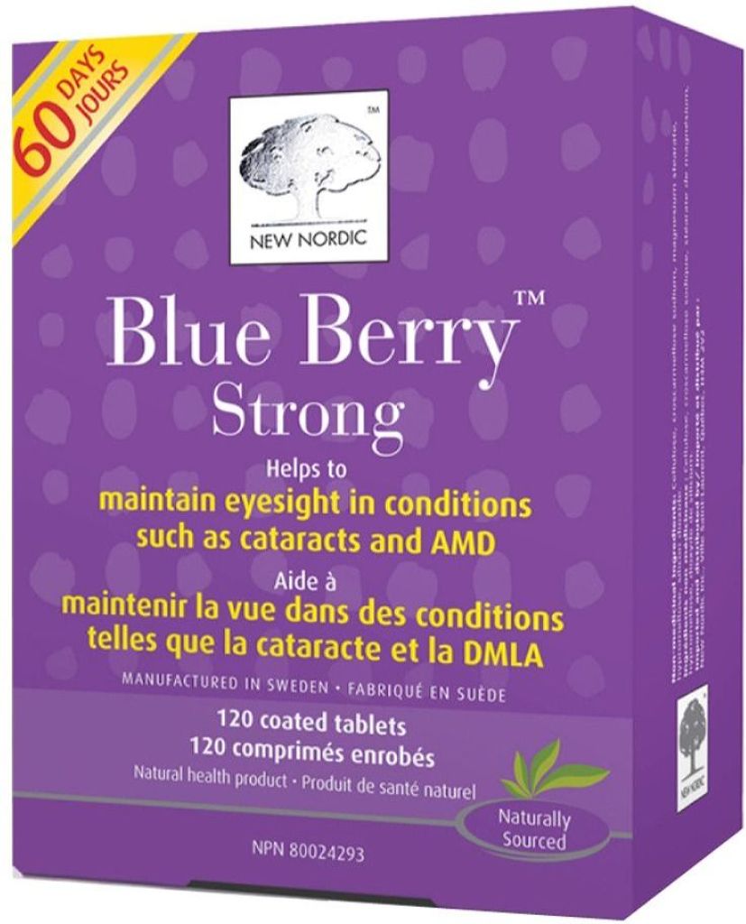 NEW NORDIC Blue Berry Strong  120 tabs