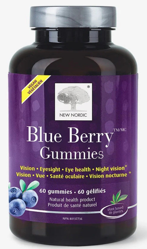 NEW NORDIC Blue Berry Gummies 60 Gummies