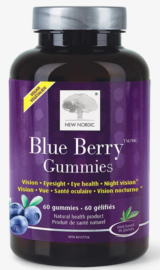 NEW NORDIC Blue Berry Gummies 60 Gummies