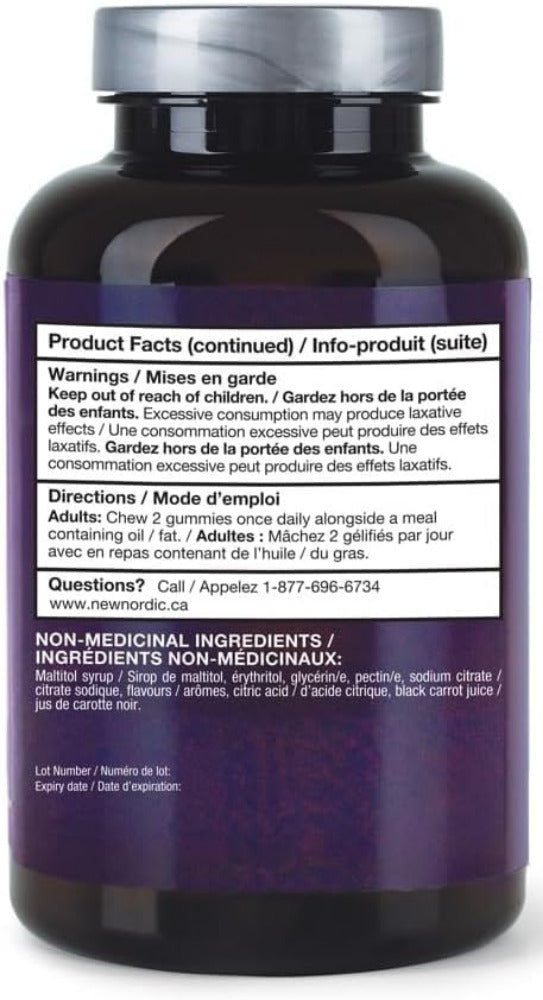 NEW NORDIC Blue Berry Gummies 60 Gummies