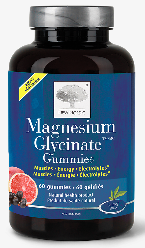 NEW NORDIC Magnesium Glycinate 60 Gummies