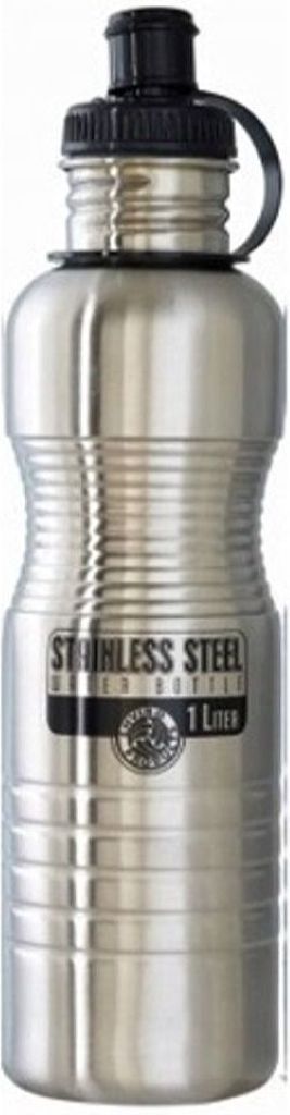 SS -NEW WAVE  Water Bottle - Brushed Steel (1 Liter)