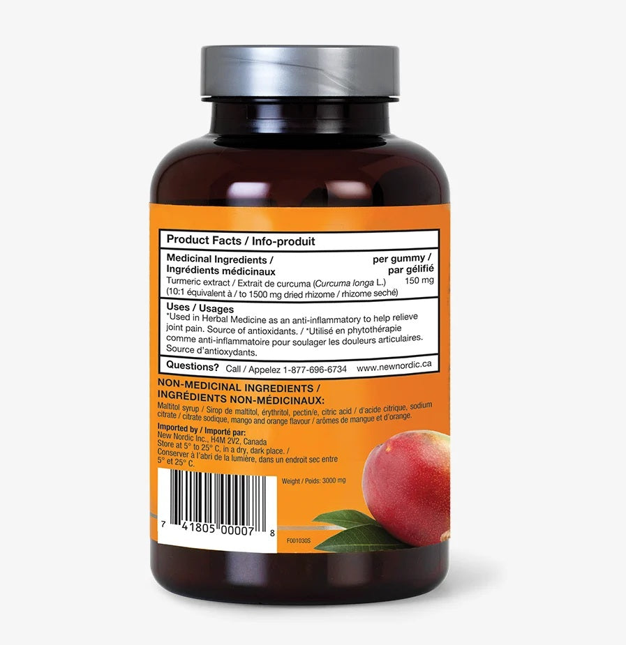 NEW NORDIC Turmeric Vegan Gummies 60 gummies