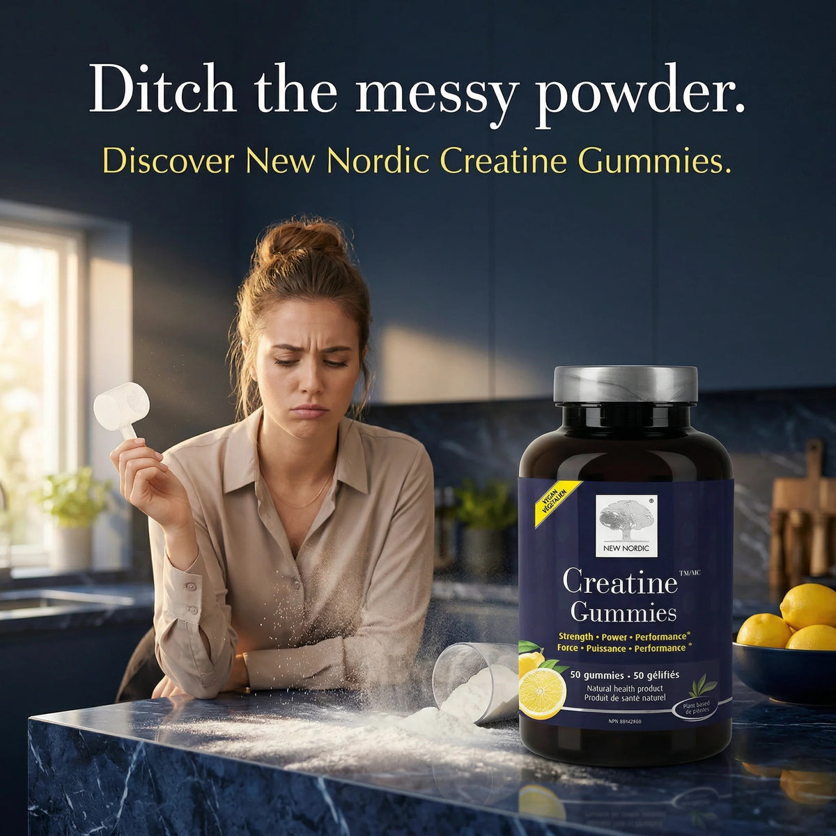 NEW NORDIC Creatine Gummies 60 Gummies