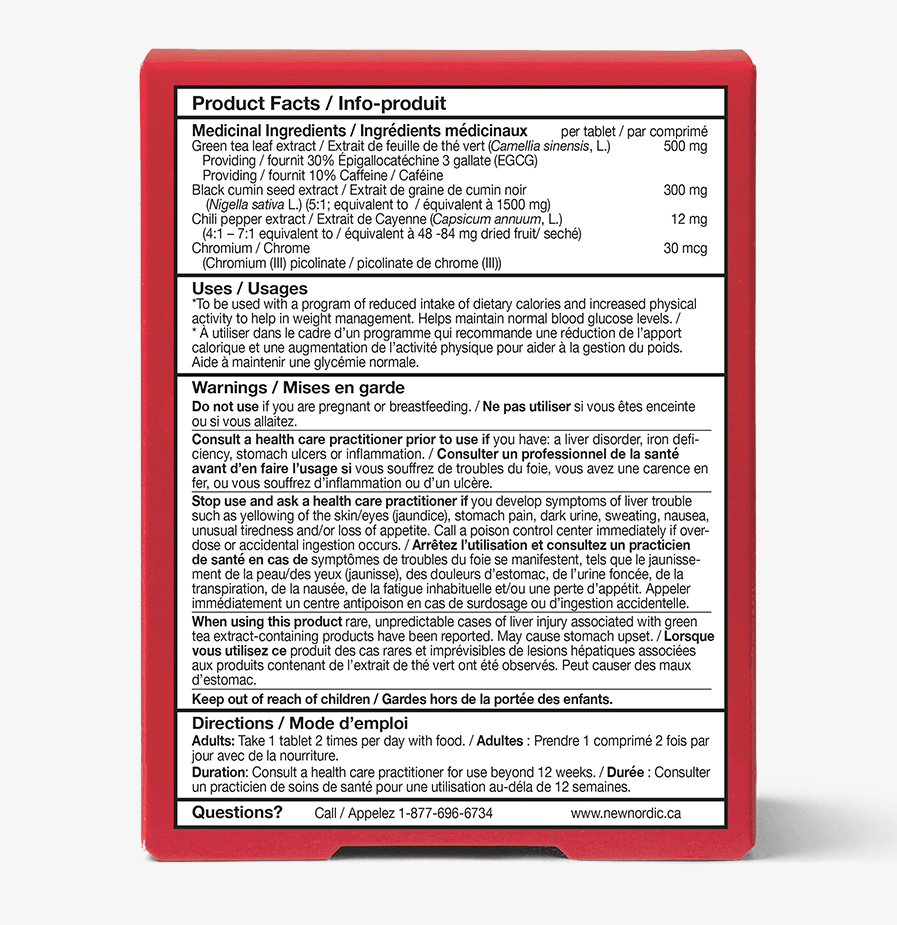 NEW NORDIC Chili Burn Max 60 Tablets